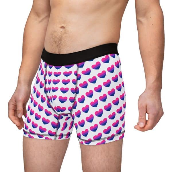 Bisexual Heart Men's Boxers (AOP) - Image 6