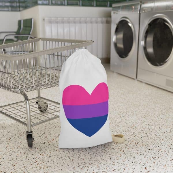 Bisexual Heart Laundry Bag - Image 7