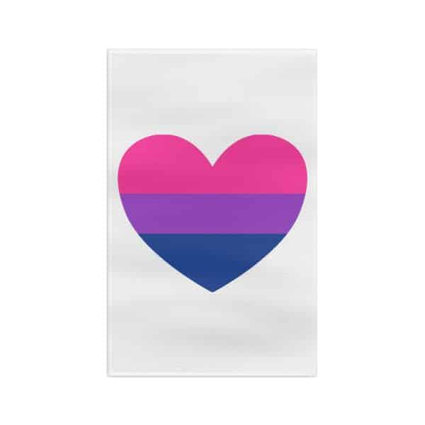 Bisexual Heart Microfiber Tea Towel
