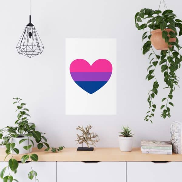 Bisexual Heart Matte Posters - Image 18