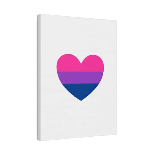 Bisexual Heart Matte Canvas, Stretched, 0.75" - Image 42