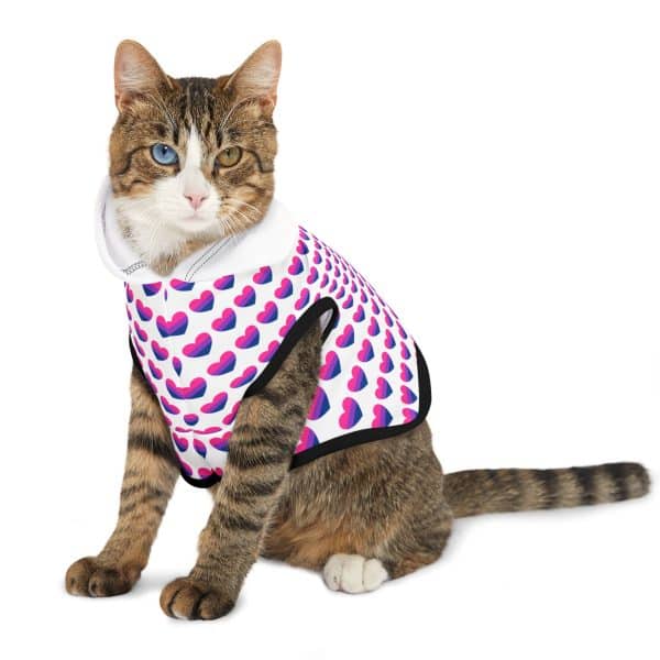 Bisexual Heart Pet Hoodie - Image 5