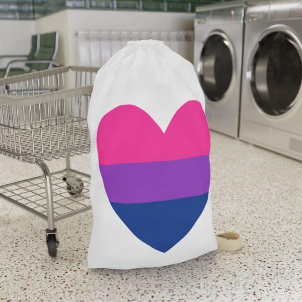 Bisexual Heart Laundry Bag - Image 3