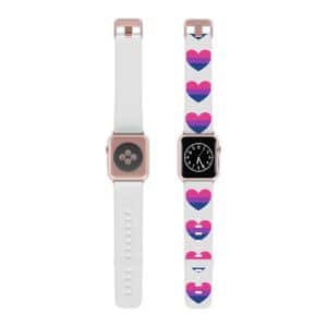 Bisexual Heart Watch Band for Apple Watch