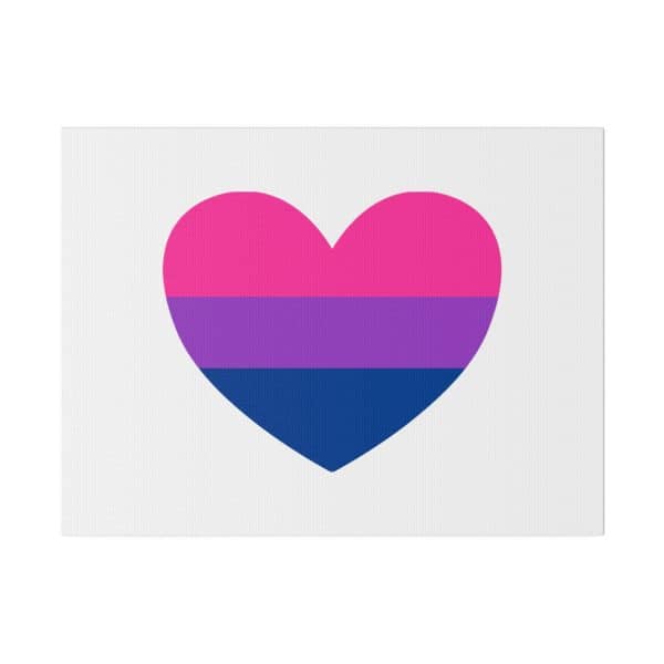 Bisexual Heart Matte Canvas, Stretched, 0.75" - Image 9