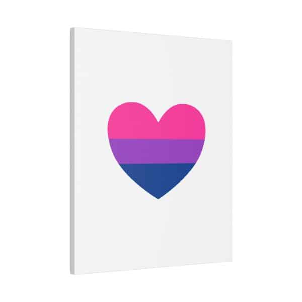 Bisexual Heart Matte Canvas, Stretched, 0.75" - Image 54