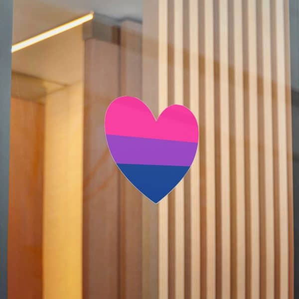 Bisexual Heart Die-Cut Stickers, (DTF) - Image 66