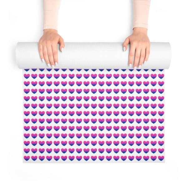 Bisexual Heart Foam Yoga Mat - Image 4