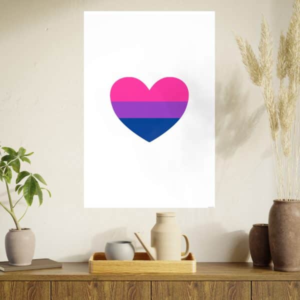 Bisexual Heart Photo Art Paper Posters - Image 99