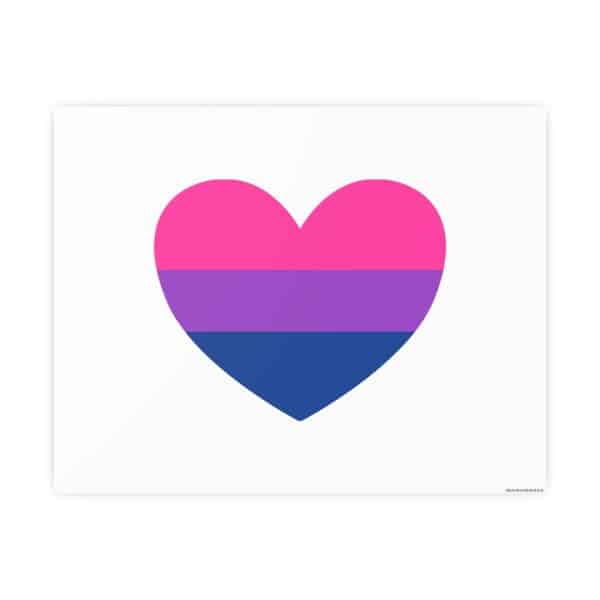 Bisexual Heart Photo Art Paper Posters - Image 13