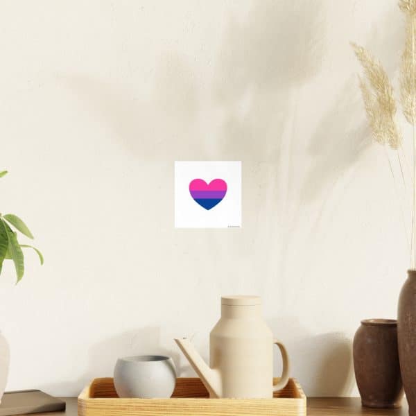 Bisexual Heart Photo Art Paper Posters - Image 45
