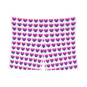 Bisexual Heart Women's Shorts (AOP)