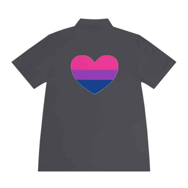 Bisexual Heart Men's Sport Polo Shirt - Image 5