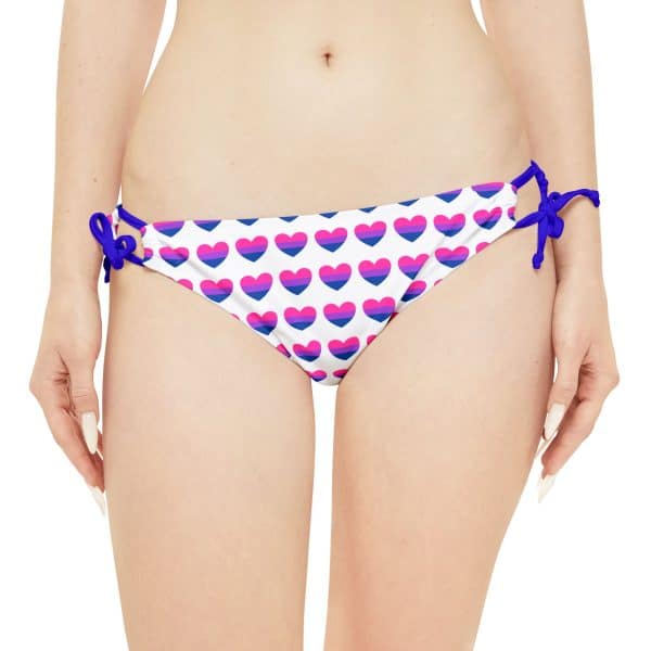 Bisexual Heart Loop Tie Side Bikini Bottom (AOP) - Image 23