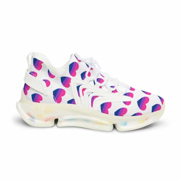 Bisexual Heart Men's Mesh Sneakers - Image 17