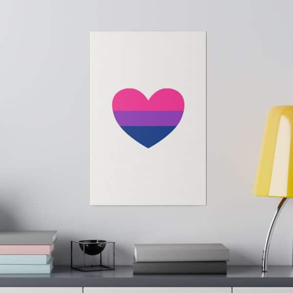 Bisexual Heart Matte Canvas, Stretched, 0.75" - Image 112