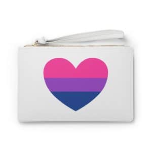 Bisexual Heart Clutch Bag