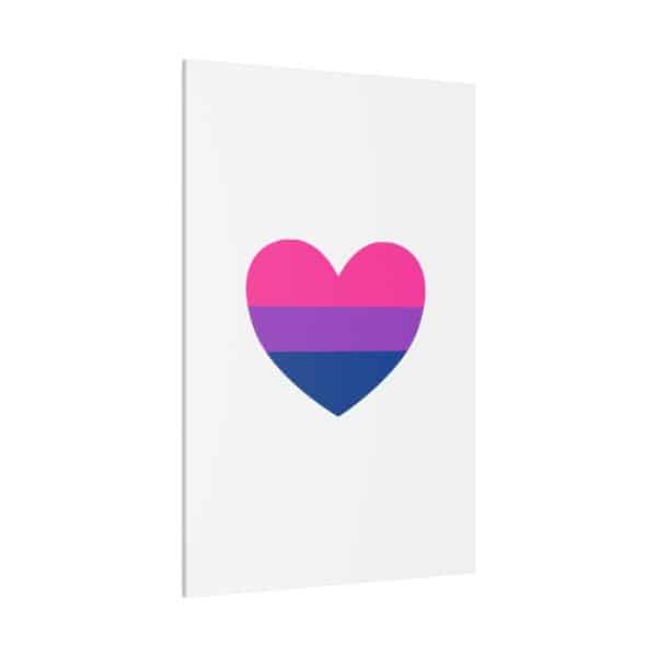 Bisexual Heart Matte Canvas, Stretched, 0.75" - Image 78