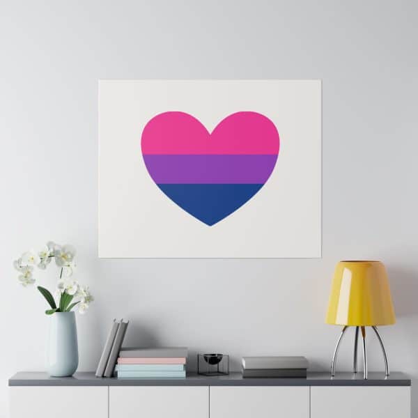 Bisexual Heart Matte Canvas, Stretched, 0.75" - Image 120