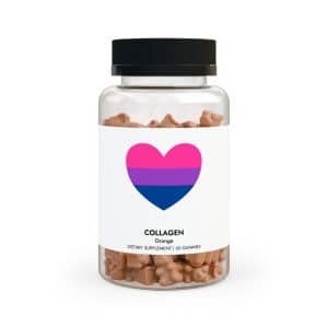 Bisexual Heart Collagen Gummies (60 Gummies)